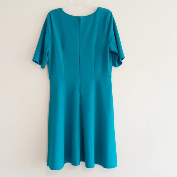 PLUS Teal Midi Dress - Picture 2 of 4